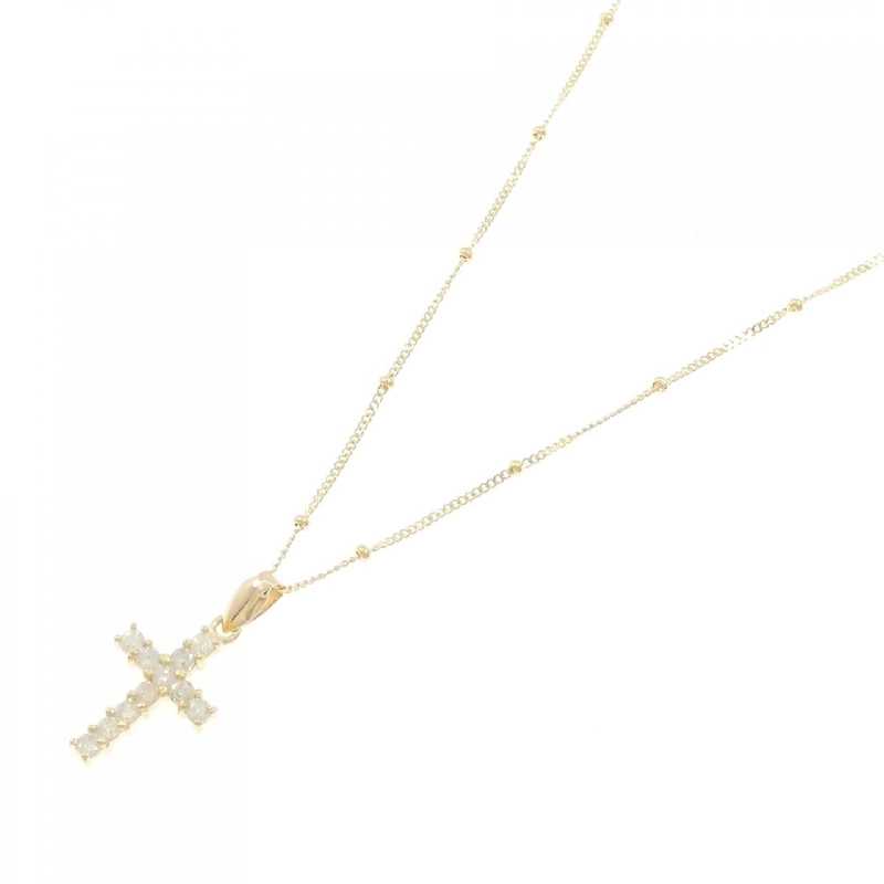 K18YG Dây chuyền kim cương chéo 0.3CT - Hàng hiệu Chính hãng 866282