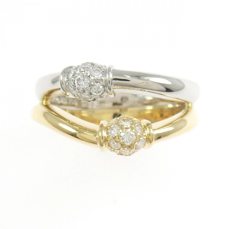 Nhẫn kim cương 750YG/PT900 0.32CT 666268