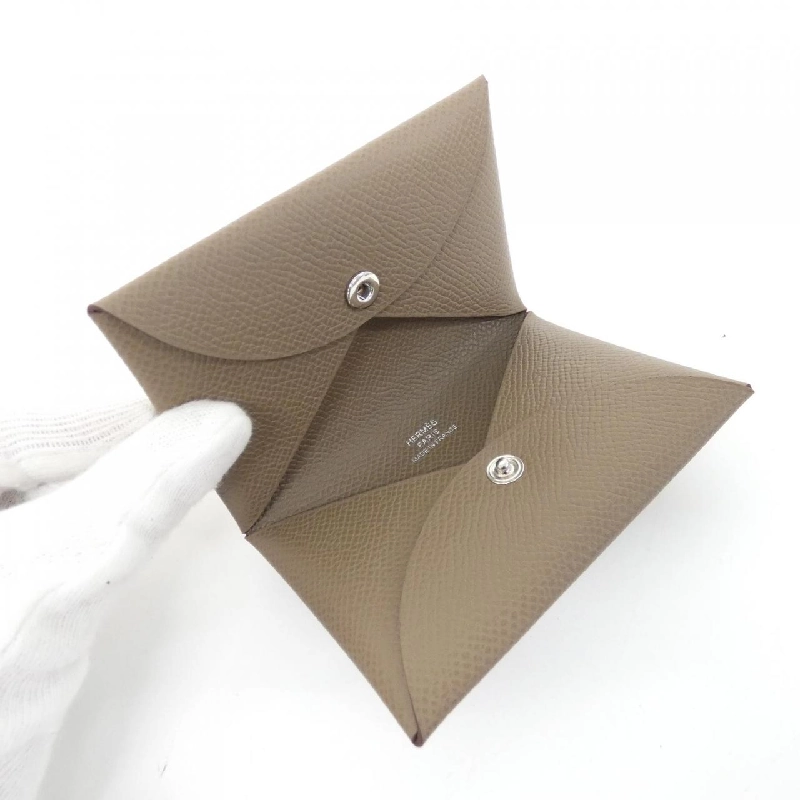 【Sản phẩm chưa sử dụng】Thẻ đựng thẻ Hermes Calvi 044164CK 624959
