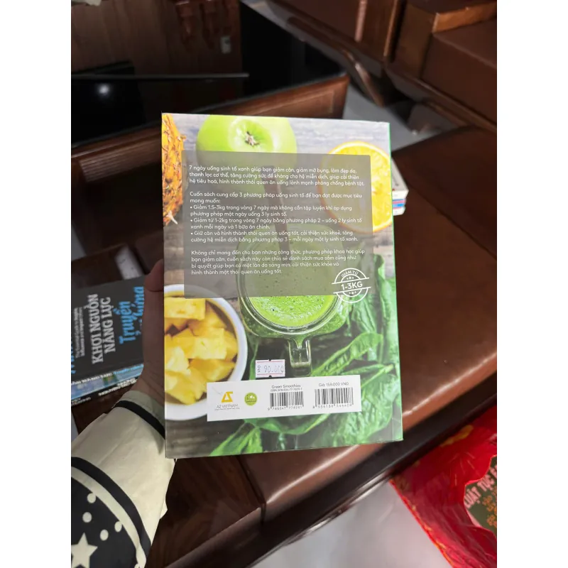 GREEN SMOOTHIES – 7 NGÀY UỐNG SINH TỐ XANH GIẢM CÂN, ĐẸP DA- K4 1023040