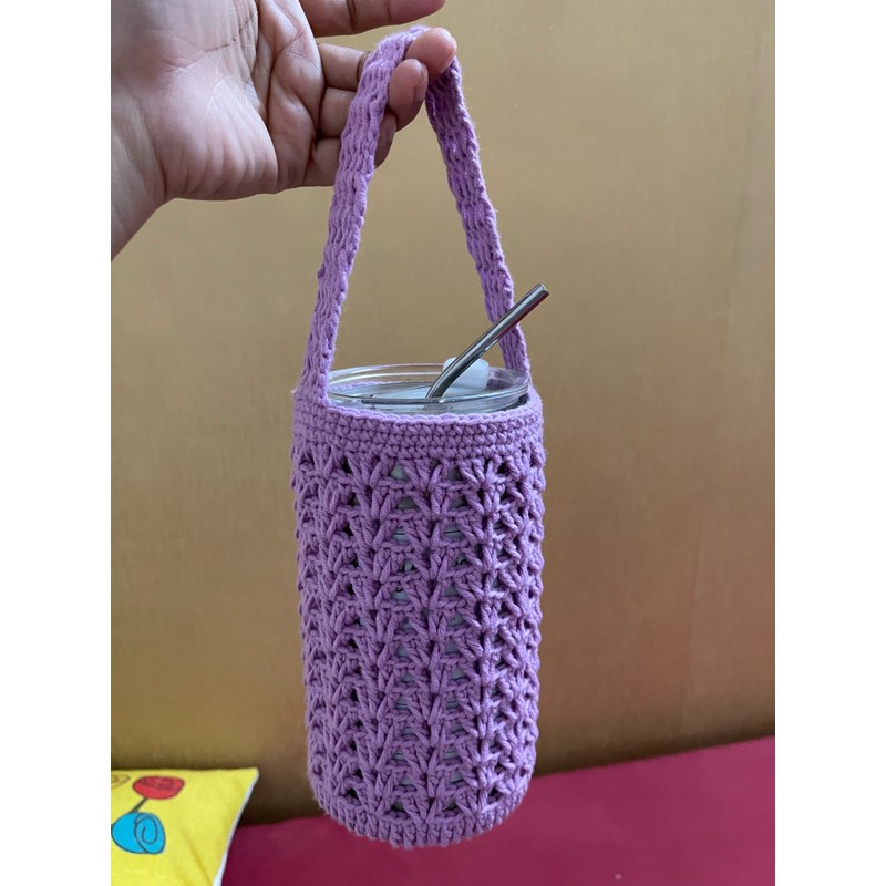 Túi đựng ly nước bằng len 72292