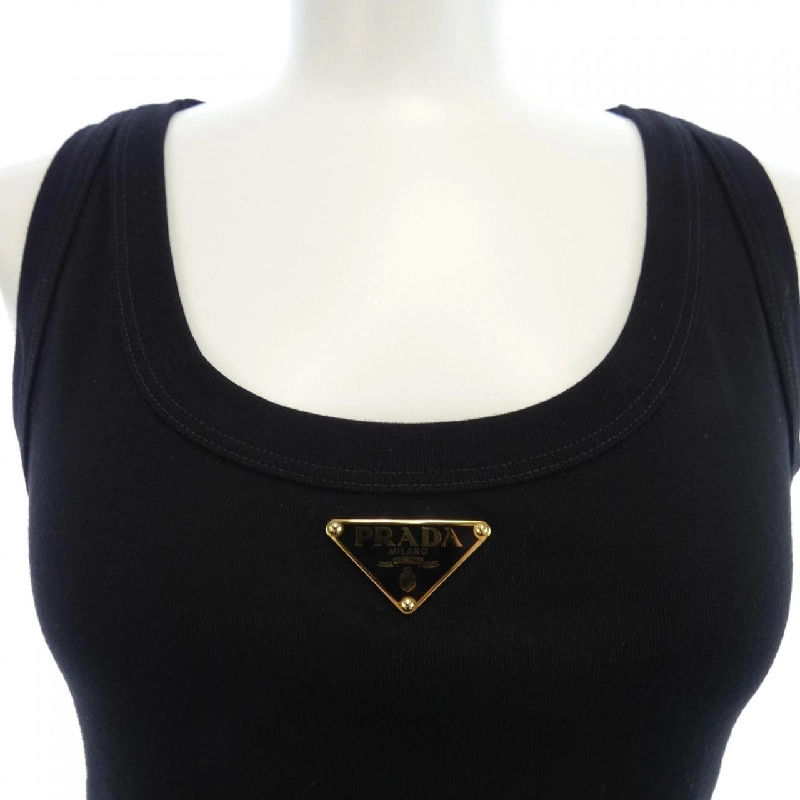 Áo tank top lưới logo tam giác PRADA 39546X S222 10Z0 - Hàng hiệu Chính hãng 632600