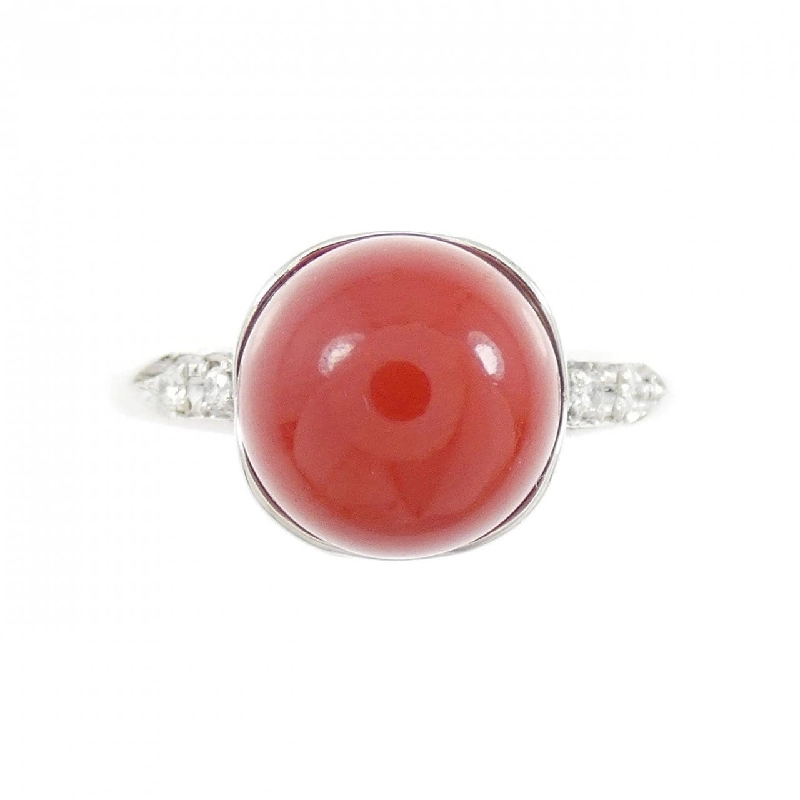 Nhẫn san hô PT900 9mm 665363