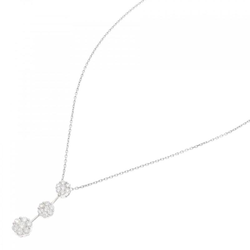 K18WG/PT850 Dây chuyền kim cương 1.00CT - Hàng hiệu Authentic 848453