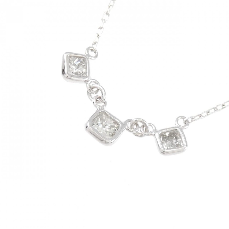 K18WG Dây chuyền kim cương 0.375CT - Hàng hiệu Chính hãng 861985