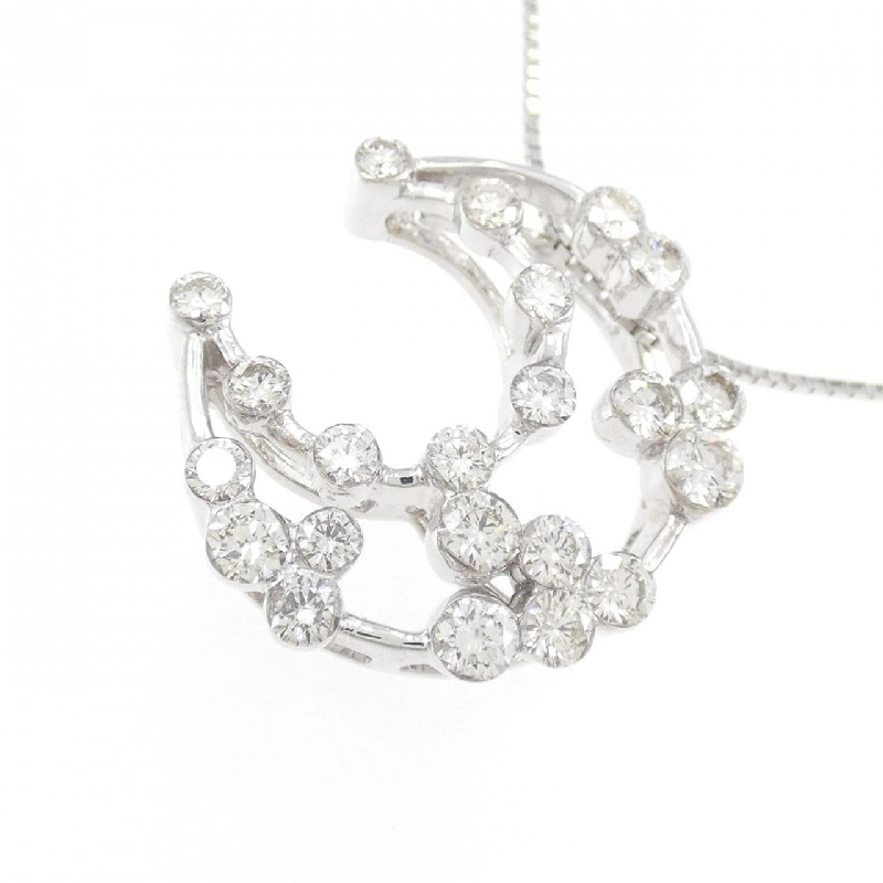 K18WG Dây chuyền kim cương 0.95CT - Hàng hiệu Chính hãng 862002