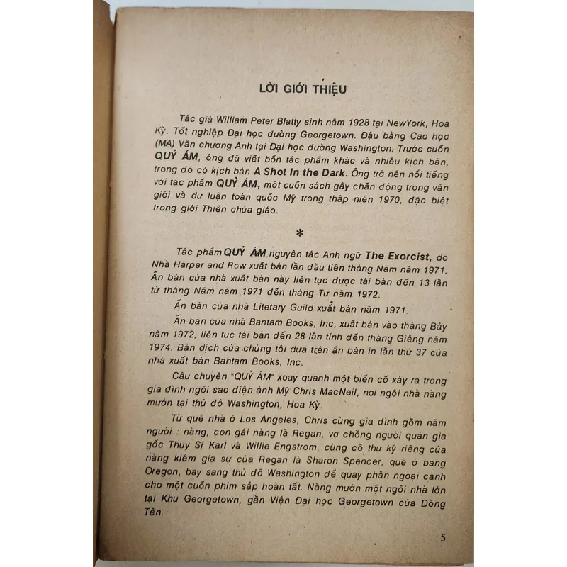 Tiểu thuyết Mỹ: QUỈ ÁM - Tác giả: William Peter Blatty 716805