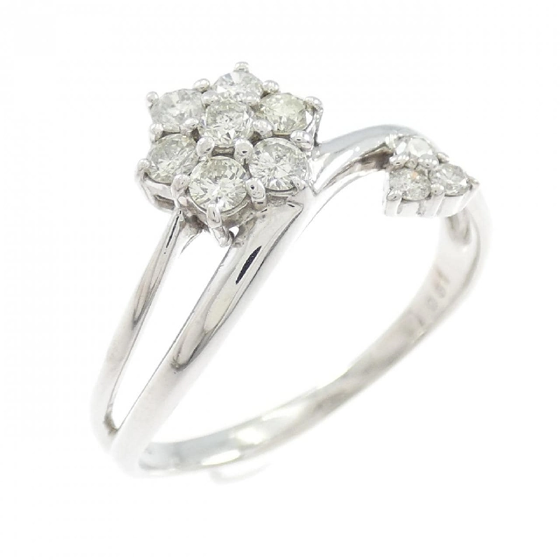 Nhẫn kim cương hoa K18WG 0.51CT - Hàng hiệu chính hãng 847887