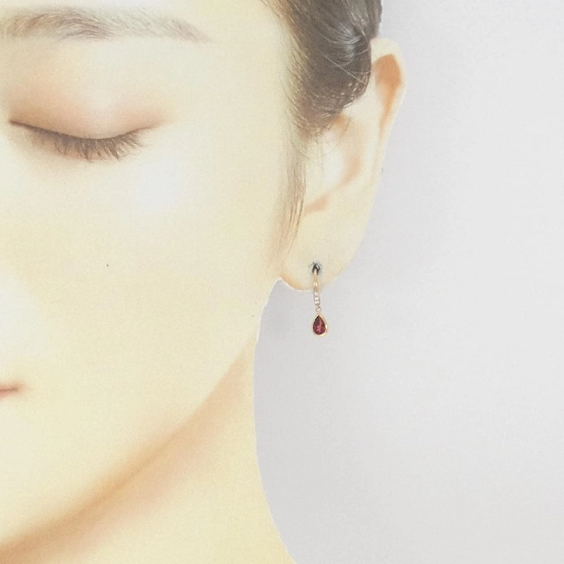 K18PG Garnet Bông tai - Hàng hiệu Chính hãng 871088