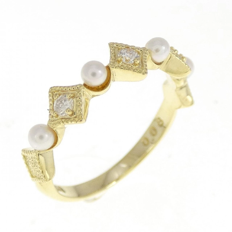 Nhẫn ngọc trai Akoya K18YG 671035