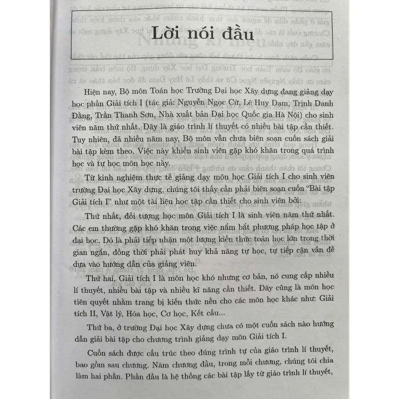 BÀI TẬP GIẢI TÍCH I 759968