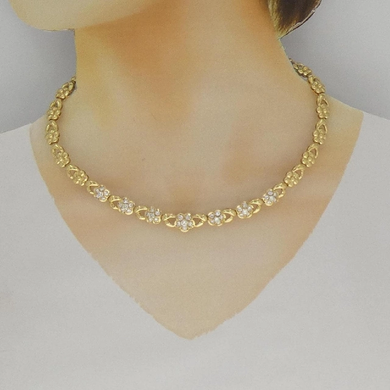 K18YG Hoa Hồng Kim Cương Dây Chuyền 2.45CT - Hàng hiệu Chính Hãng 858527