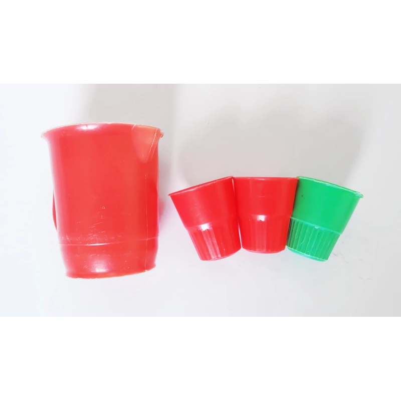 Lô ca đựng nước & cốc nhựa mini trong bộ chơi đồ hàng xưa phiên bản tuổi thơ 9x 454968