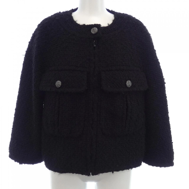 Áo khoác không cổ CHANEL P46659V28631 630414