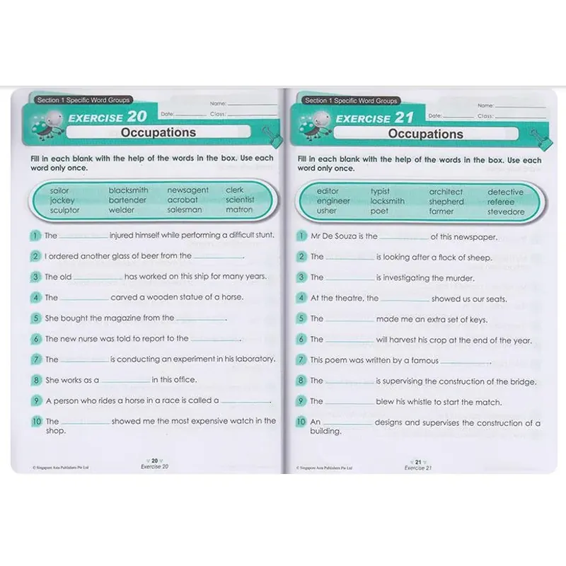 Learning vocabulary 1->6 (Sách nhập) - 6 quyển 759593