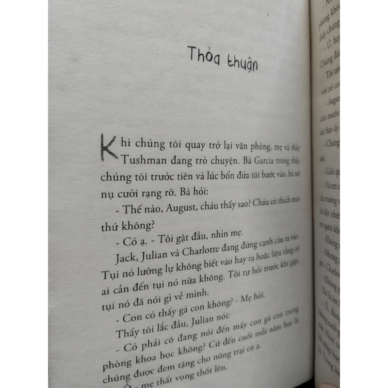 tiểu thuyết Điều Kỳ Diệu (Wonder) của tác giả R.J. Palacio.  496617