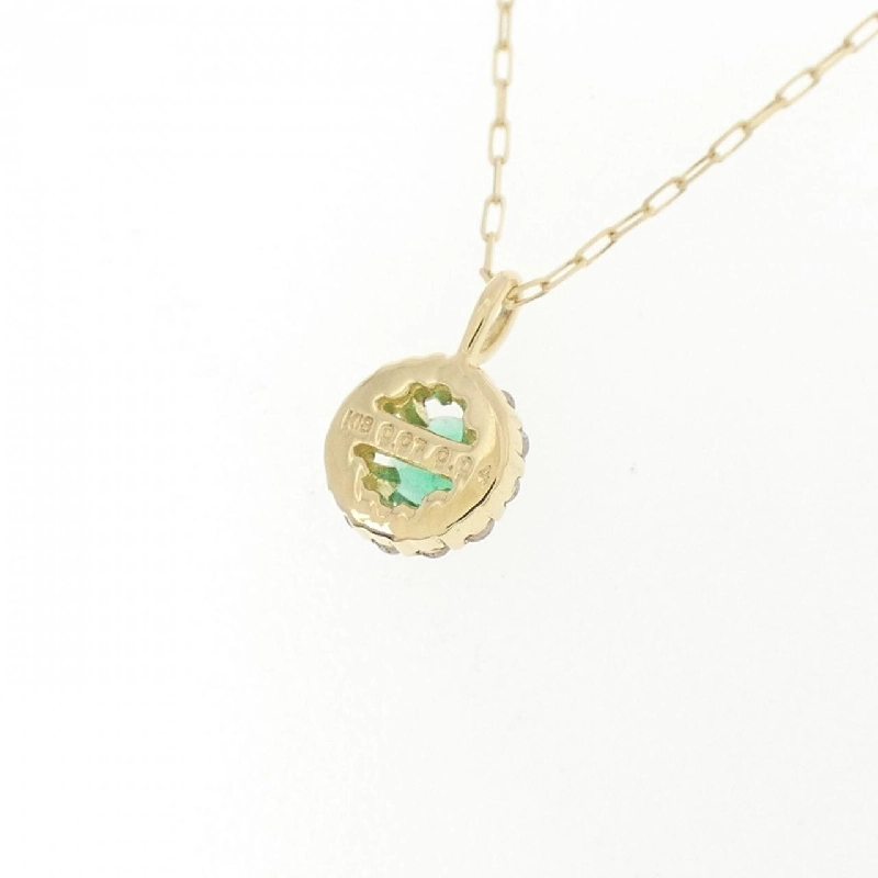 K18YG Emerald Necklace 0.07CT - Hàng hiệu Authentic 858926