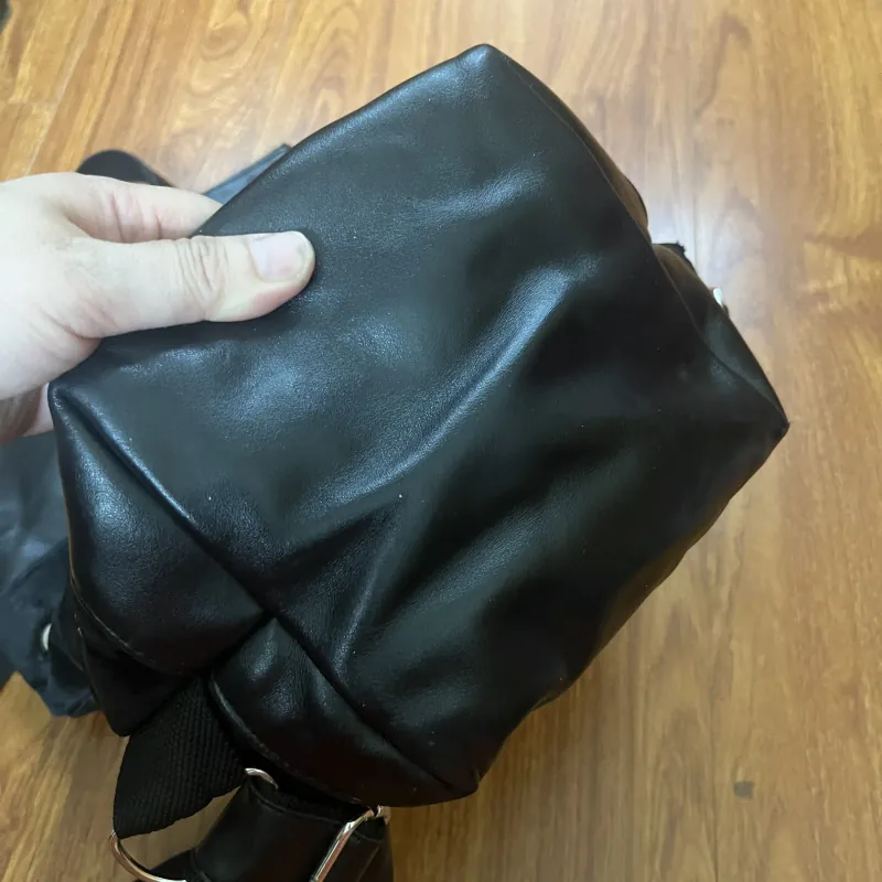 Balo nữ da thật phối da lộn 2hand 992648