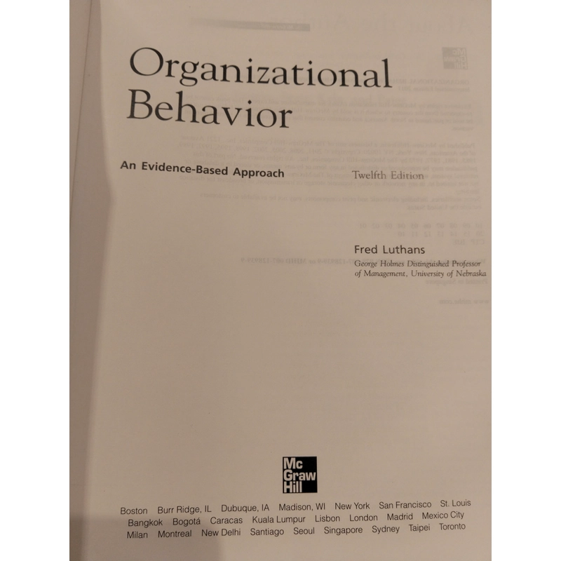 Hành vi tổ chức - Organizational behavior (Amazon bán và ship về 2000K bán 319K) 525764