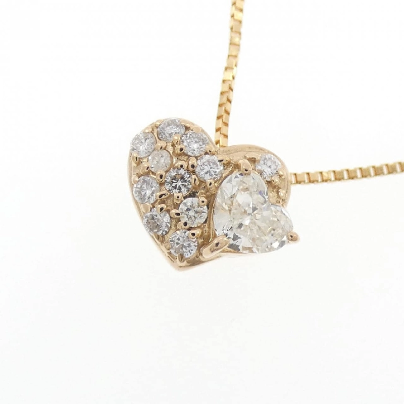 K18PG Dây chuyền trái tim kim cương 0.307CT - Hàng hiệu Chính hãng 858170