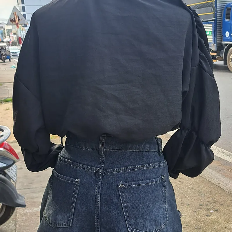 set áo kiểu và chân vay 577127