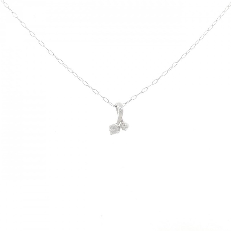 K18WG Dây chuyền kim cương 0.03CT - Hàng hiệu Authentic 863279