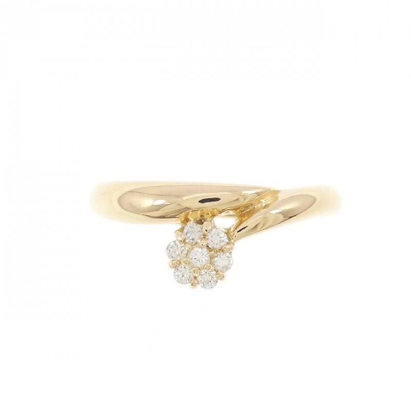 Nhẫn kim cương hoa K18YG 0.09CT - Hàng hiệu Authentic 852761