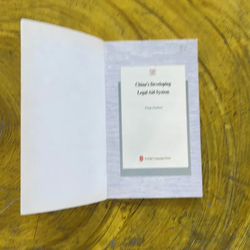 CHINA’S DEVELOPING LEGAL AID SYSTEM 1002596