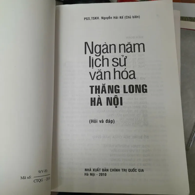 NGÀN NĂM LỊCH SỬ VĂN HÓA THĂNG LONG HÀ NỘI - NGUYỄN HẢI KẾ 1021875