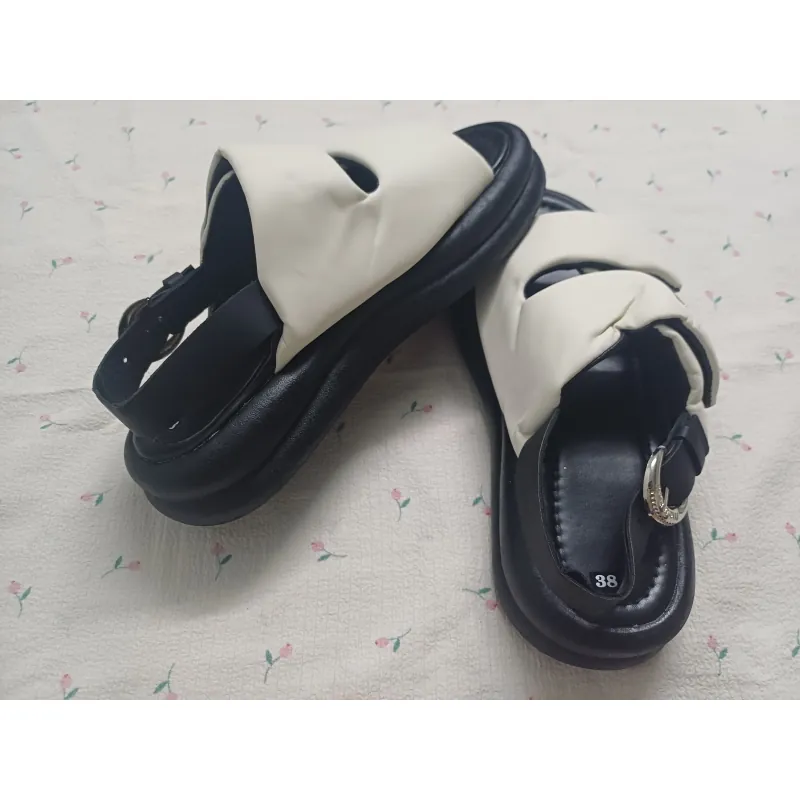 DÉP SANDAL QUAI HẬU 2 QUAI DÁN PHONG CÁCH - SIZE 38 745590