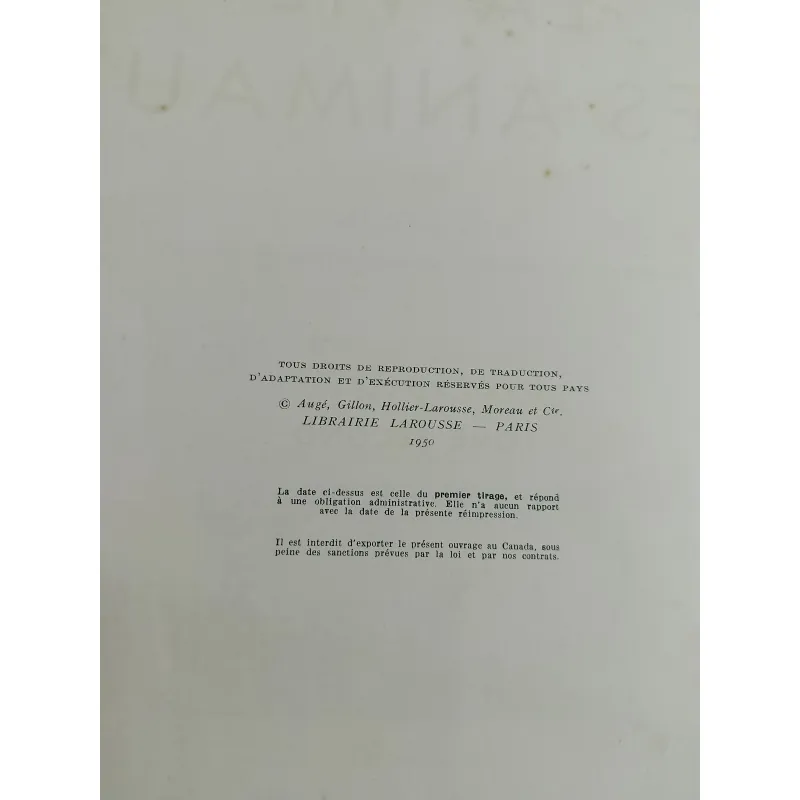 La vie des animaux - Larousse 590350