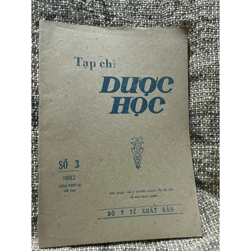 Tạp chí Dược học - khổ lớn - số 3.1982  1009100