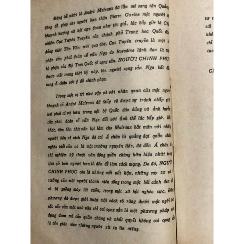 NGƯỜI CHINH PHỤC (Les Conquérants) - André Malraux - Trần Tử dịch - trước 1975 443094