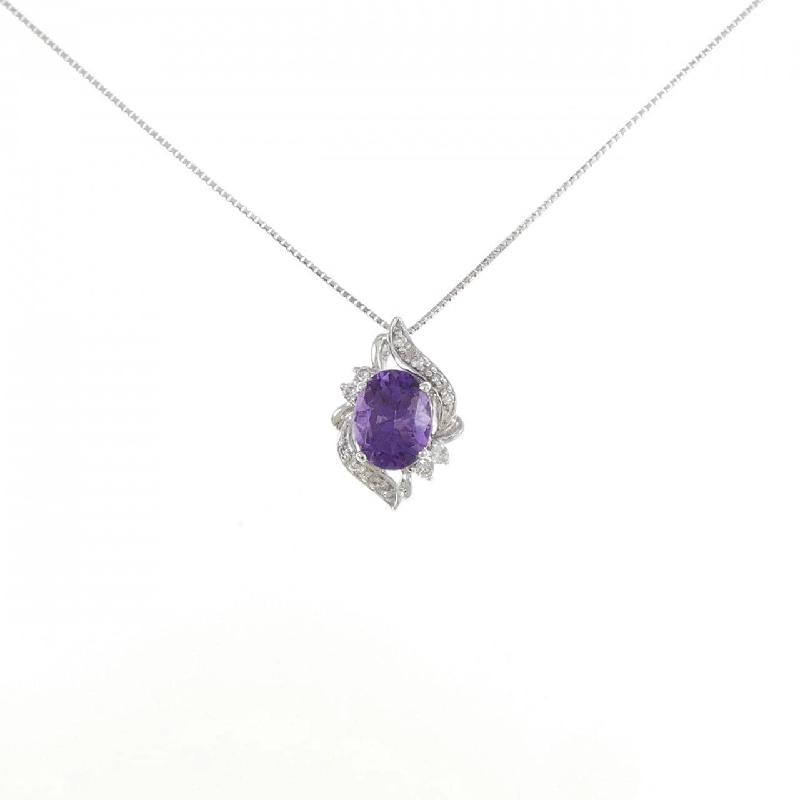 K18WG Mặt dây chuyền Amethyst 1.67CT - Hàng hiệu Chính hãng 863538