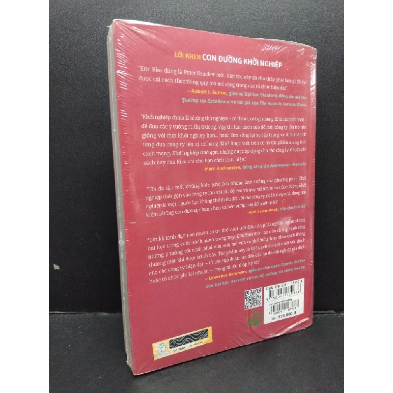 Con đường khởi nghiệp (có seal) Eric Ries mới 80% ố HCM.ASB1809 448164
