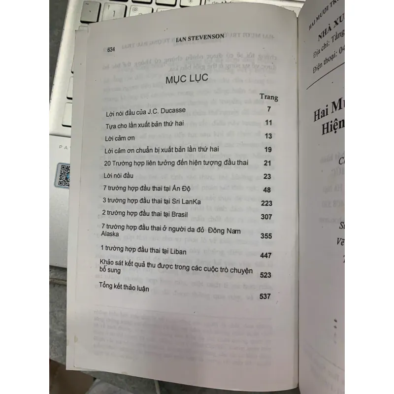 HIỆN TƯỢNG ĐẦU THAI - IAN STEVENSON 731109