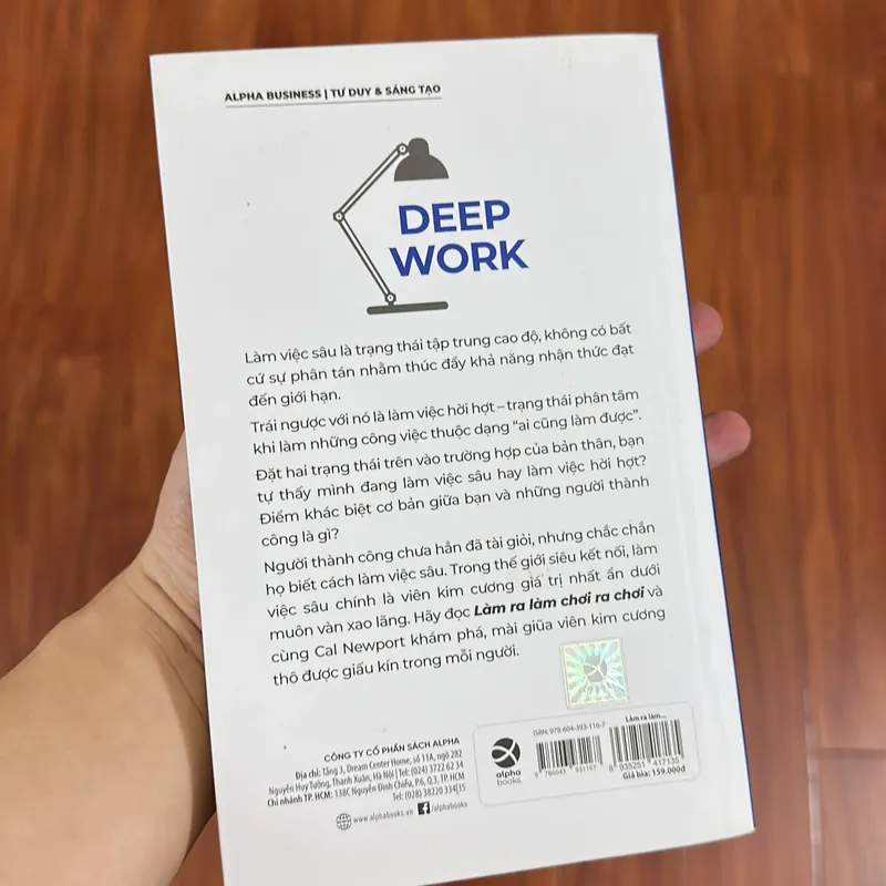 Sách Làm ra làm chơi ra chơi - Deep work 598718