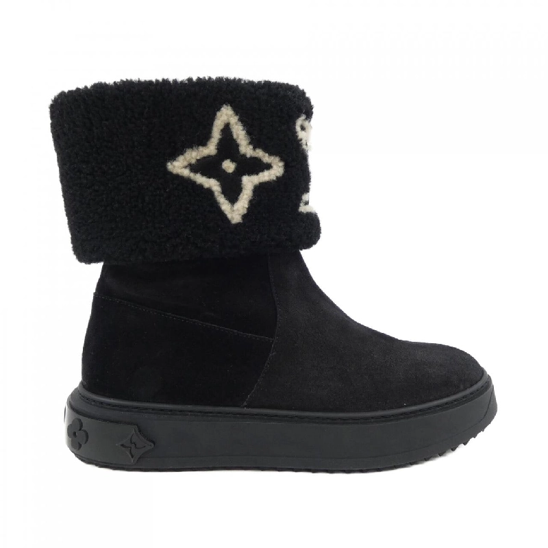 Giày bốt LOUIS VUITTON logo da lộn - Hàng hiệu Authentic 828966