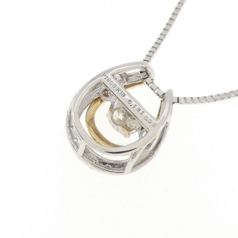 Dây chuyền kim cương PT900/K18YG/PT850 0.181CT - Hàng hiệu Chính hãng 860623