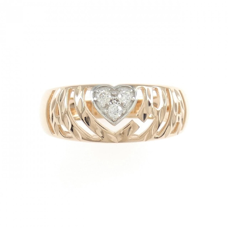 Nhẫn kim cương hình trái tim 14KPG/14KWG 671318