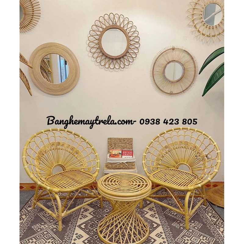 Ghế đơn mây tự nhiên phòng khách 443433