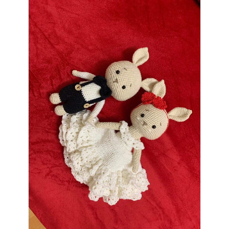 Bộ doll cô dâu - chú rể móc theo yêu cầu 2319