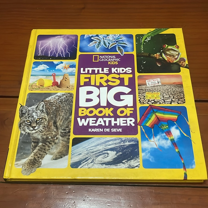 PICTURE BOOK Little kids first big book of weather National geographic kids 534132