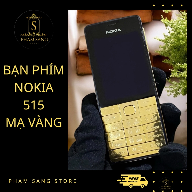 Bàn Phím Điện Thoại Nokia 515 Mạ Vàng 24K 4127