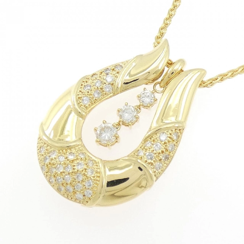 K18YG/750YG 2WAY Dây chuyền kim cương 0.50CT - Hàng hiệu Chính hãng 846085