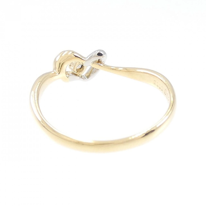 Nhẫn kim cương K18YG/PT900 0.03CT 672864