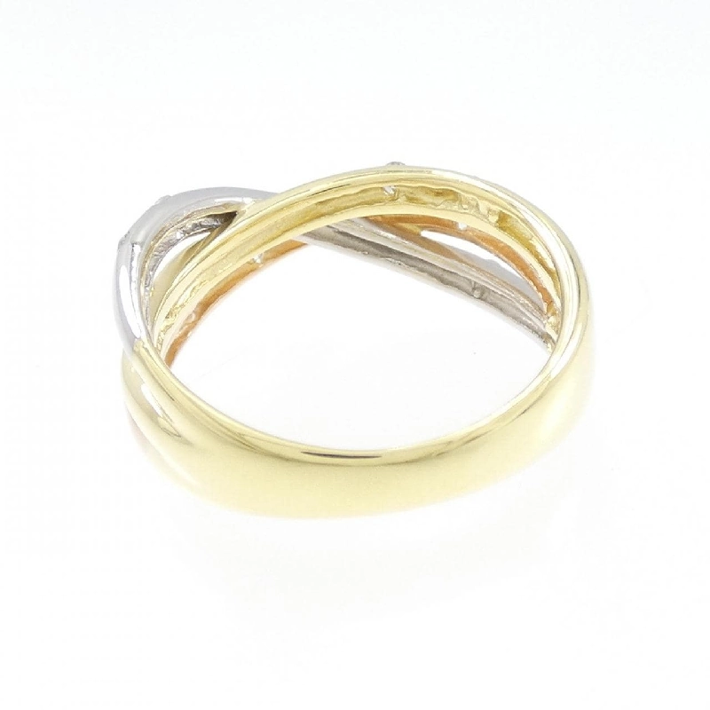 Nhẫn kim cương K18YG/PT900/K18PG 0.30CT 671813