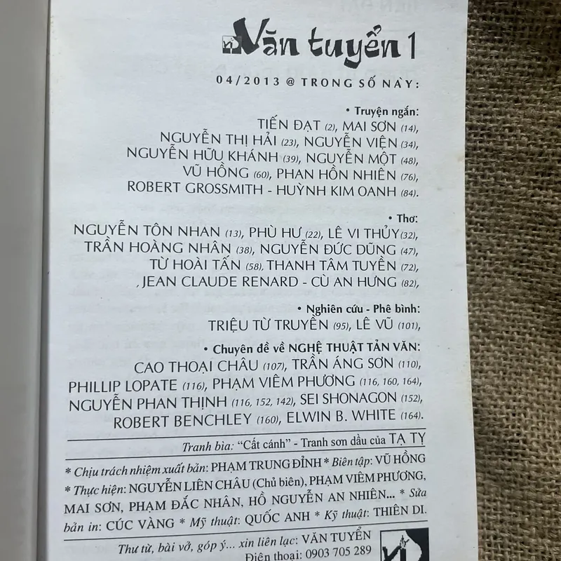 Văn tuyển - PHILLIP LOPATE PHẠM VIÊM PHƯƠNG NGUYỄN PHAN THỊNH  712415