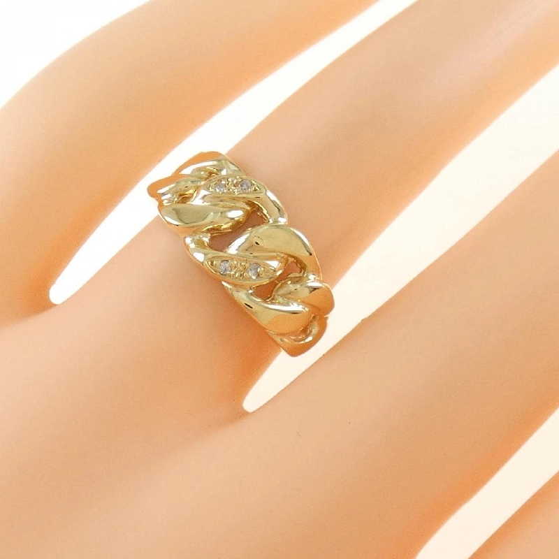 Nhẫn kim cương K18YG 0.02CT 669923