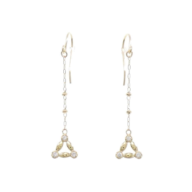 K18YG Bông tai kim cương 0.06CT - Hàng hiệu Chính hãng 877443